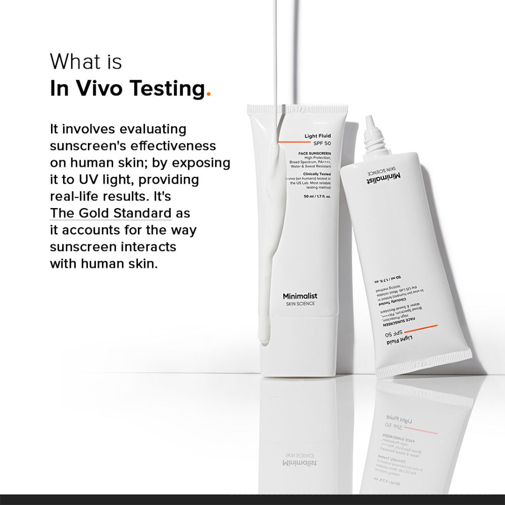 Minimalist Liquid Fluid SPF 50 Face Sunscreen – Lightweight & Non-Greasy (50ml)