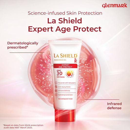 LA Shield IR Sunscreen Gel SPF 30 PA++++ Next Gen Protection UVA+UVB Oil Free (60g)