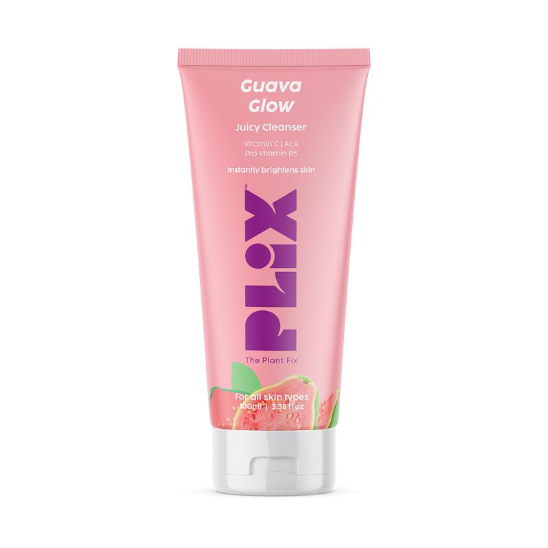 Plix Guava Glow Juicy Cleanser For Skin Brightening With Vitamin C All Skin Types (100 ml)