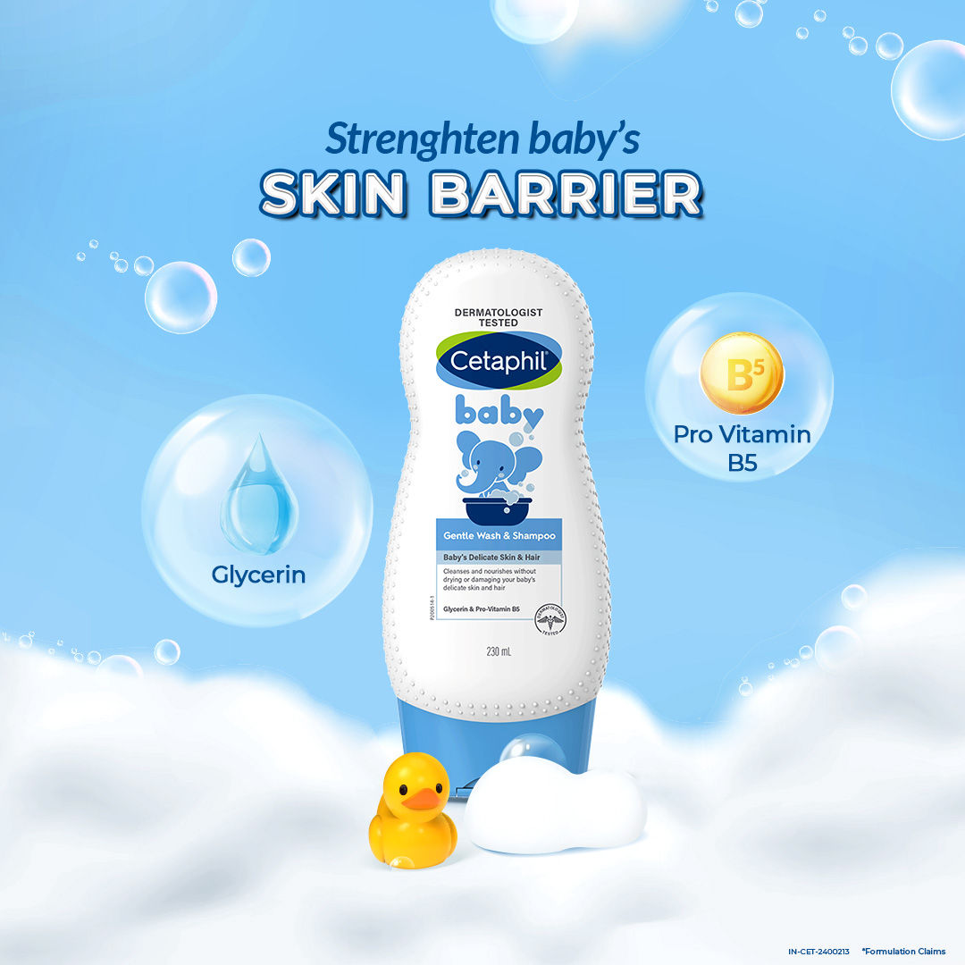 Cetaphil Baby Gentle Wash & Shampoo For Baby's Delicate Skin & Hair (230ml)