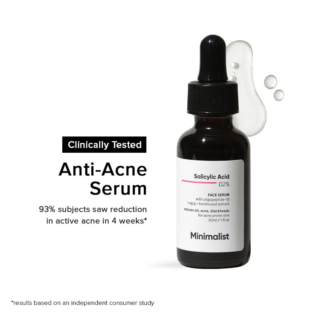 Minimalist Salicylic Acid 2% Face Serum - 30ml | Anti-Acne & Exfoliating Serum (30ml)