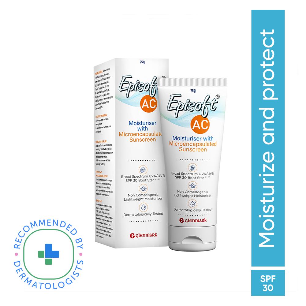 Episoft AC Moisturiser SPF 30 With Microencapsulated Sunscreen (75gm)