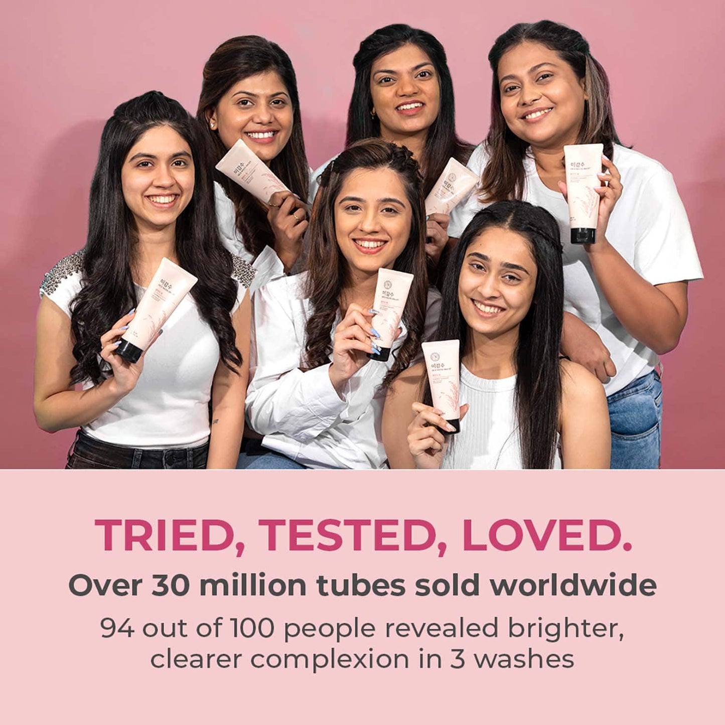 The Face Shop Rice Water Bright Foaming Cleanser - Best Korean Face Wash for Even Tone Skin (100ml)