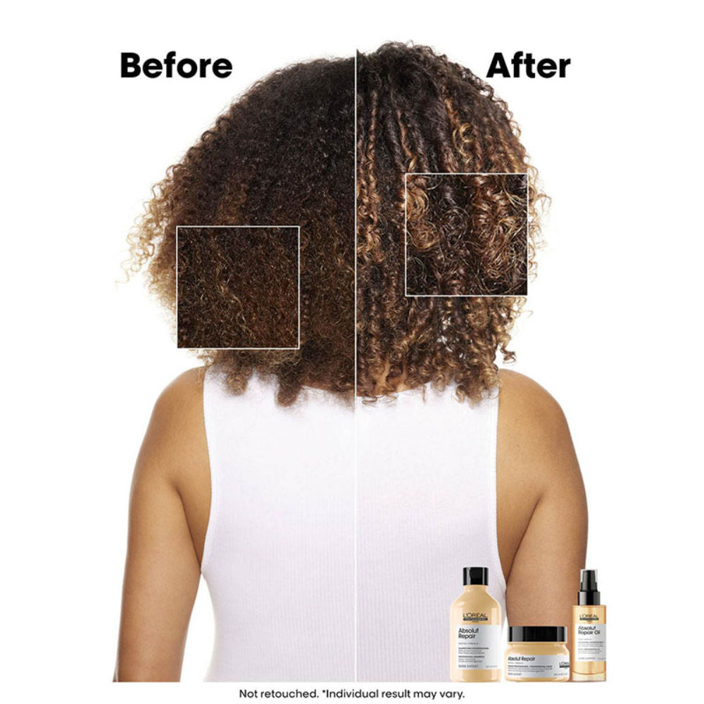 L'Oreal Professionnel Absolut Repair 10-in-1 Multi-Benefit Hair Serum For Dry And Damaged Hair (90ml)