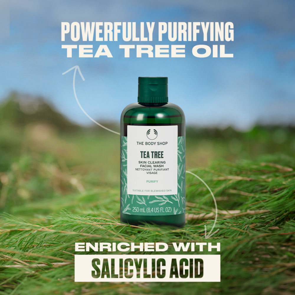 The Body Shop Tea Tree Skin Clearing Face Wash | Enriched With Salicylic Acid (250ml)