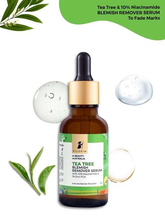 Pilgrim Tea Tree Blemish Remover Serum with 10% Niacinamide – Anti-Acne & Spot Corrector (30ml)