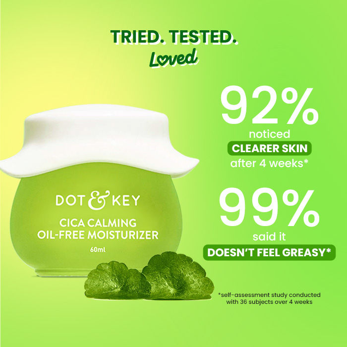 Dot & Key Cica Niacinamide & Ceramides Oil-Free Face Moisturizer For Acne Prone & Oily Skin