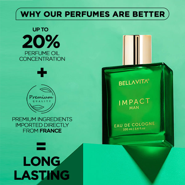Bellavita Impact Eau De Cologne Spray Perfume for Men (100ml)