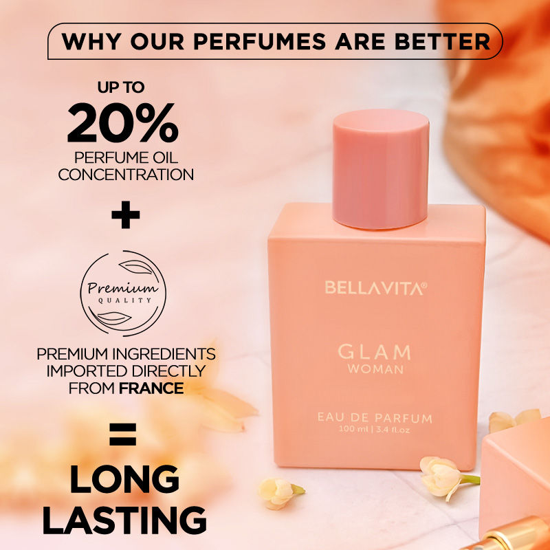 Bellavita Glam Fresh & Romantic Luxury Perfume For Women 100ml