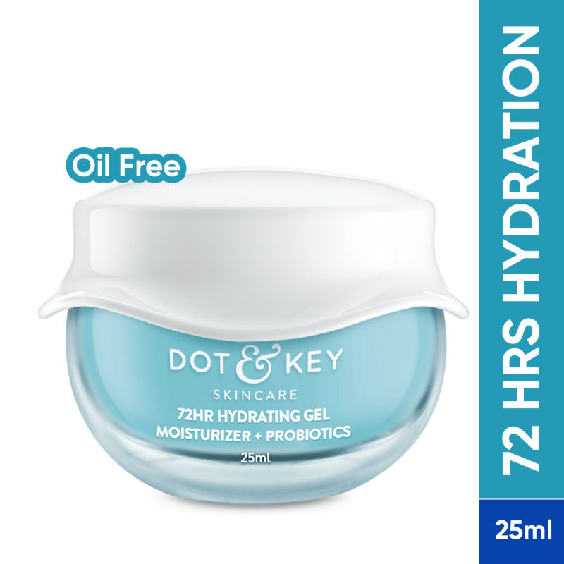 Dot & Key 72Hr Hydrating Lightweight Gel Face Moisturizer With Hyaluronic Acid & Probiotics (25ml)