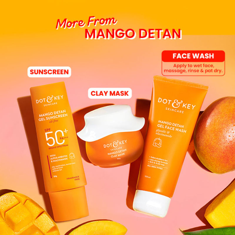 Dot & Key Mango Detan Gel Face Wash (100ml)