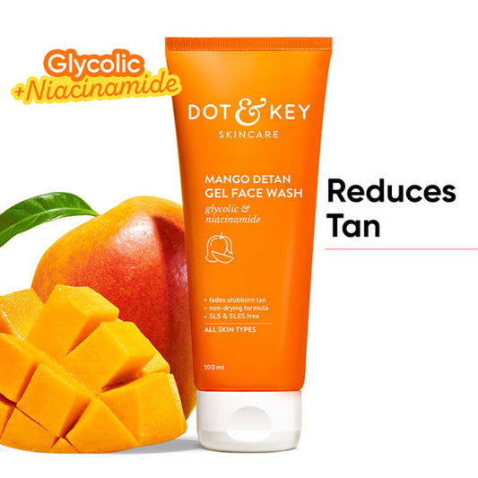 Dot & Key Mango Detan Gel Face Wash (100ml)
