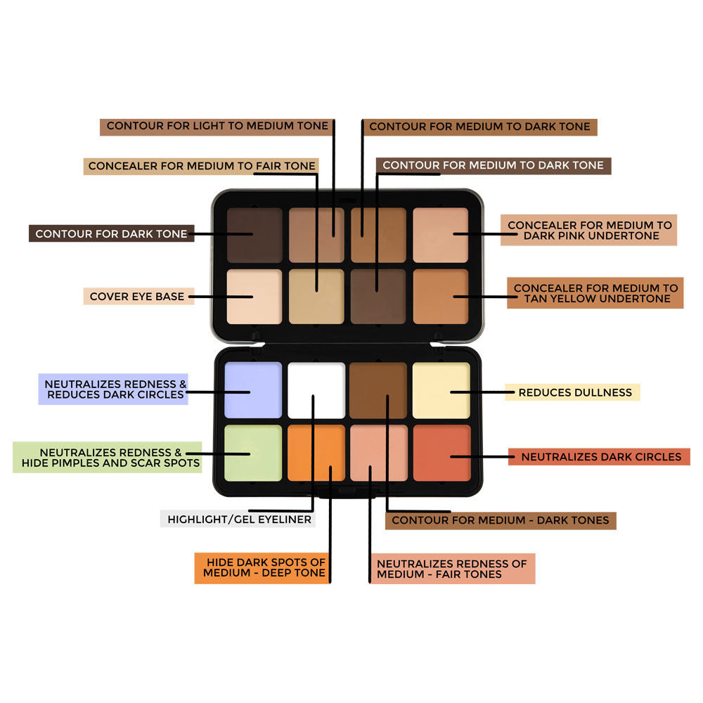 Forever 52 16 Color Camouflage HD Concealer Palette – CHP001 (40g)