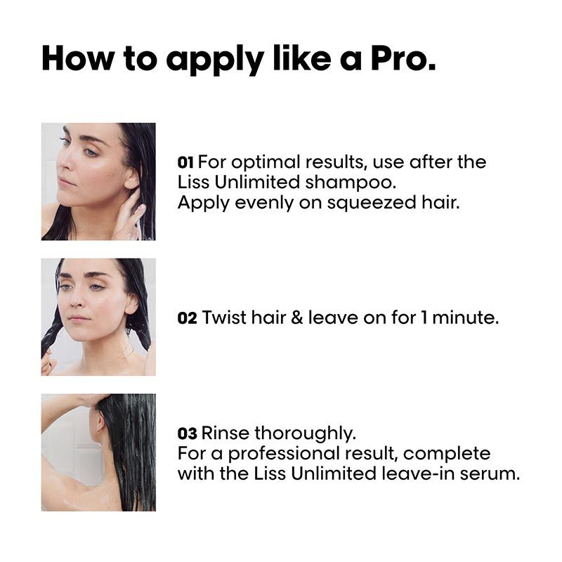 L'Oreal Professionnel Liss Unlimited Mask for Frizzy & Unruly Hair With Pro-Keratin (250gm)