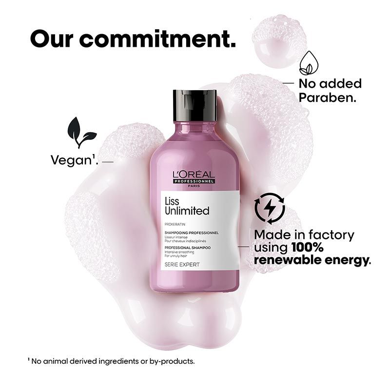 L'Oreal Professionnel Liss Unlimited Shampoo for Frizzy & Unruly Hair With Pro-Keratin (300ml)