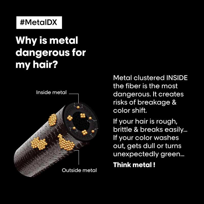 L'Oreal Professionnel Metal DX Anti-Metal Sulfate-Free, Cleansing Cream Shampoo For Hair Breakage (300ml)
