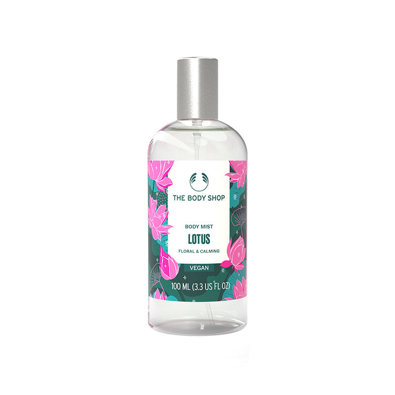 The Body Shop Lotus Body Mist – Floral & Calming Scent With 93% Natural - 100ml