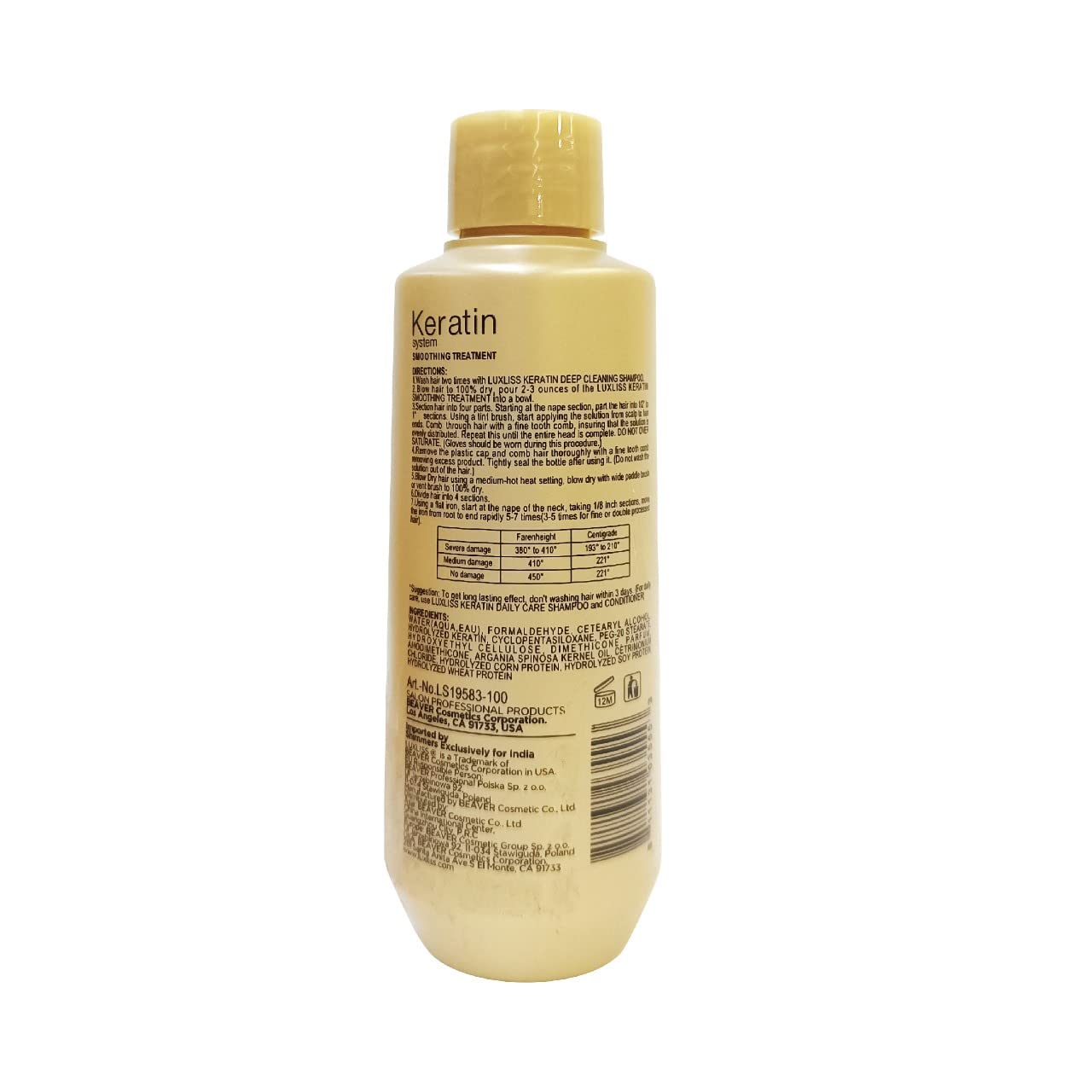 Luxliss Keratin Smoothing Treatment For All Hair Type (100 ml)