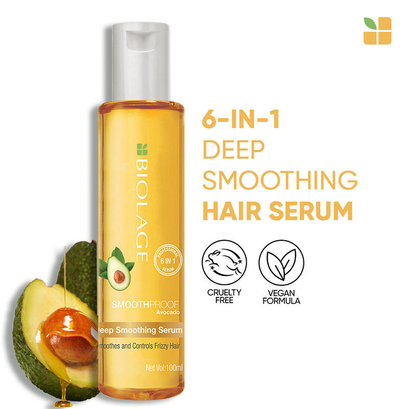 Matrix Biolage Smoothproof Professional 6-in-1 Deep Smoothening Hair Serum for Dry and Frizzy Hair (100ml)