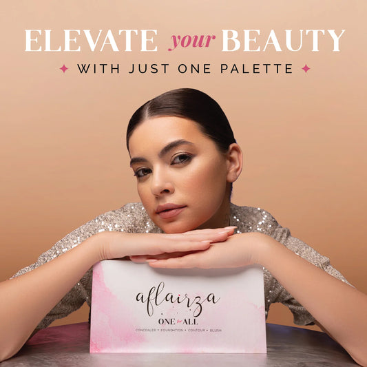 AFLAIRZA One For All Pink 18-Shade Makeup Palette 31gm
