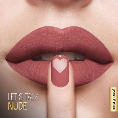 Lakme Xtraordin-Airy Velvet Matte Lip Mousse - Lets Talk Nude 4.6g