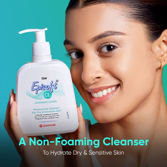 Episoft Moisturising Cleanser For Dry & Sensitive Skin, Paraben Free (125ml)