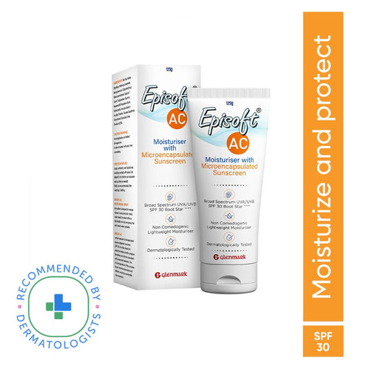 Episoft AC Moisturizer With Microencapsulated Sunscreen SPF 30+ (125g)