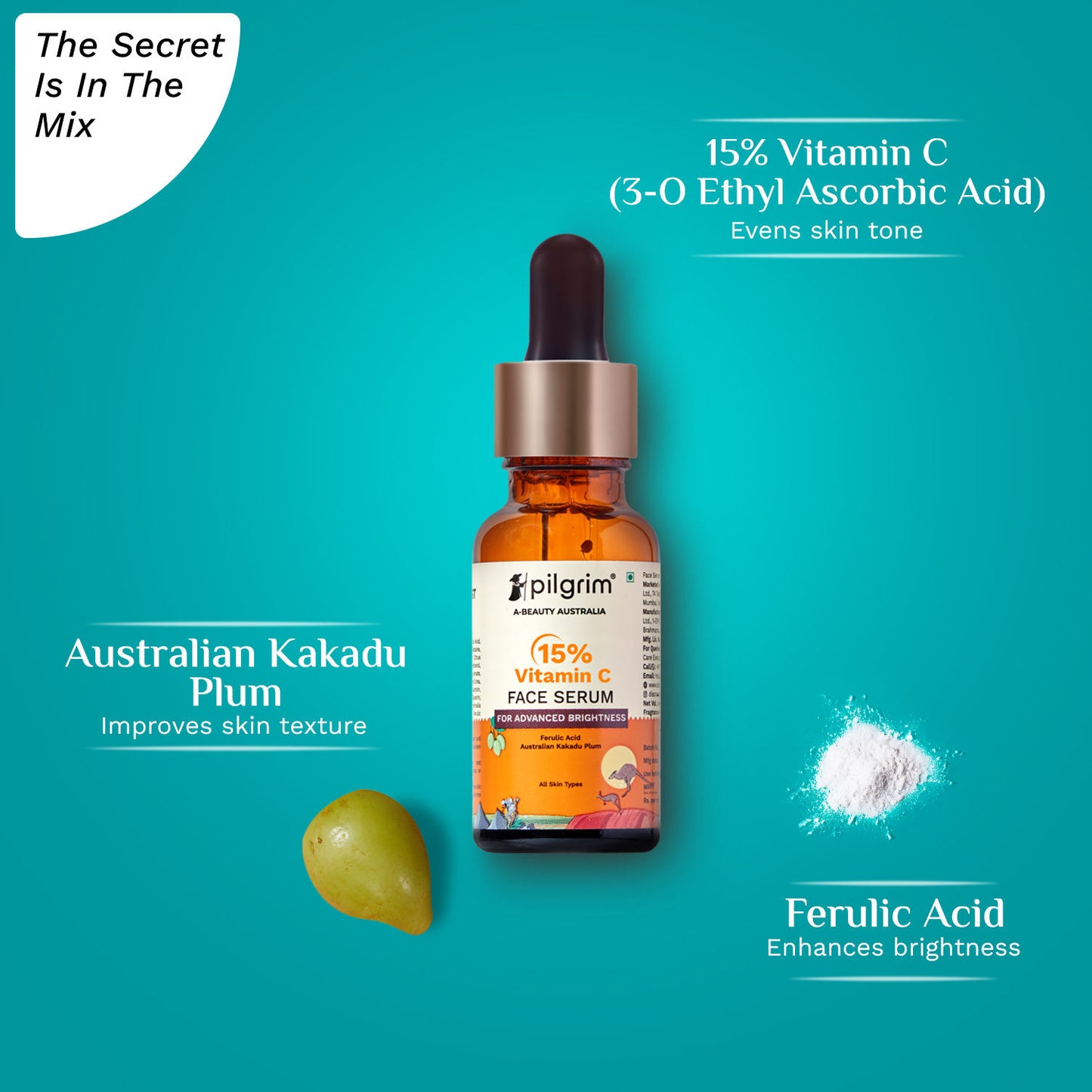 Pilgrim 10% Vitamin C Face Serum – Skin Brightening & Anti-Aging (30ml)