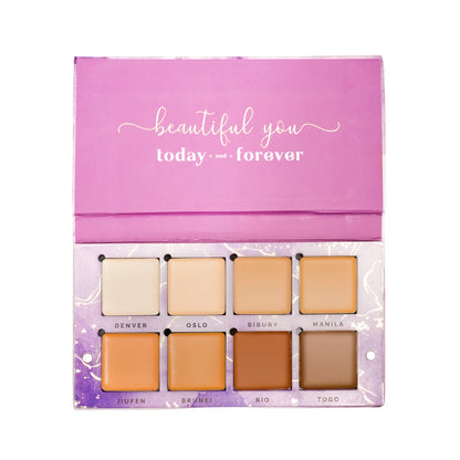 Aflairza Soft Glam Base Palette – Foundation, Concealer & Contour