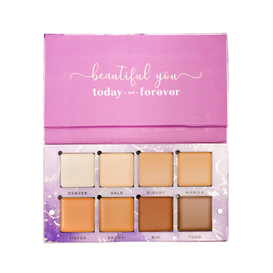 Aflairza Soft Glam Base Palette – Foundation, Concealer & Contour