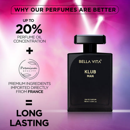 Bellavita KLUB Eau De Parfum For Man 100ml