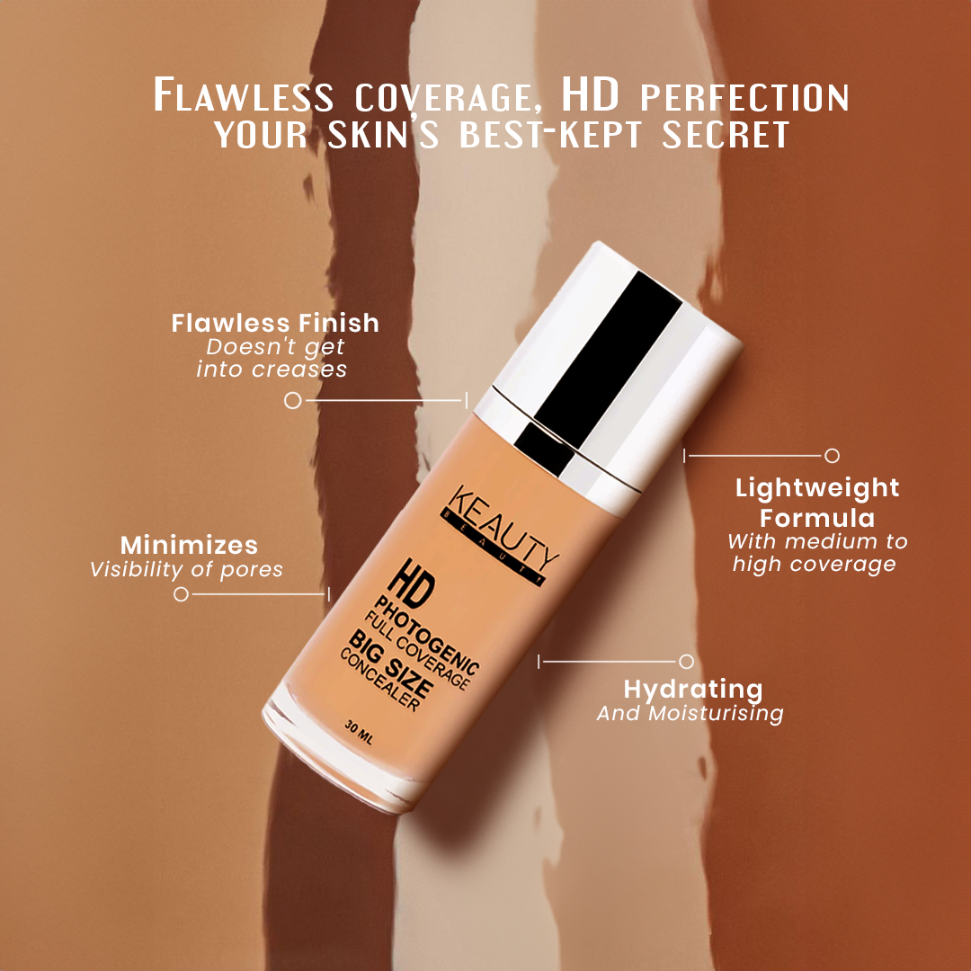 Keauty Beauty HD Photogenic Full Coverage Concealer - 30ml