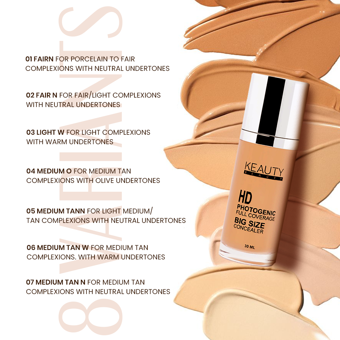 Keauty Beauty HD Photogenic Full Coverage Concealer - 30ml