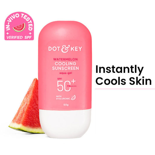 Dot & Key Watermelon Waterlight Sunscreen SPF 50 PA+++ No White Cast For Normal To Oily Skin 80g