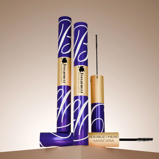 Ferrarucci Double-Head Mascara  – Volumizing & Lengthening Waterproof Mascara 8g+8g