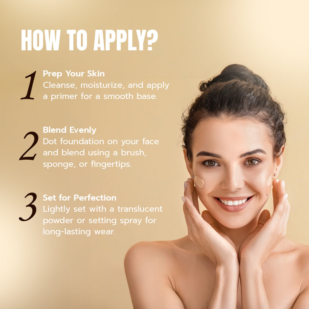 Keauty Beauty Full Coverage Long Wear Foundation - 30ml