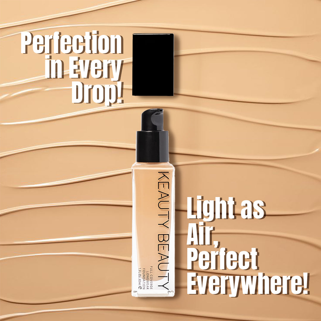 Keauty Beauty Full Coverage Long Wear Foundation - 30ml