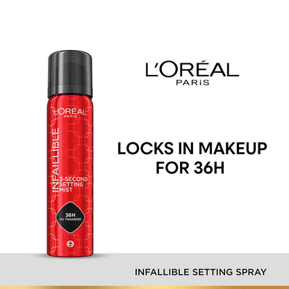 L'Oreal Paris Infallible 3-Second Setting Mist (75 ml)