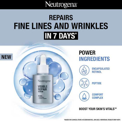 Neutrogena Visible Repair Retinol Face Serum (30ml)
