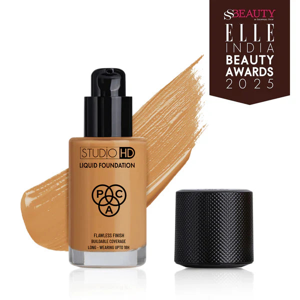 PAC HD Liquid Foundation - Lightweight Dewy Satin Finish, Medium to Buildable Coverage 30ml