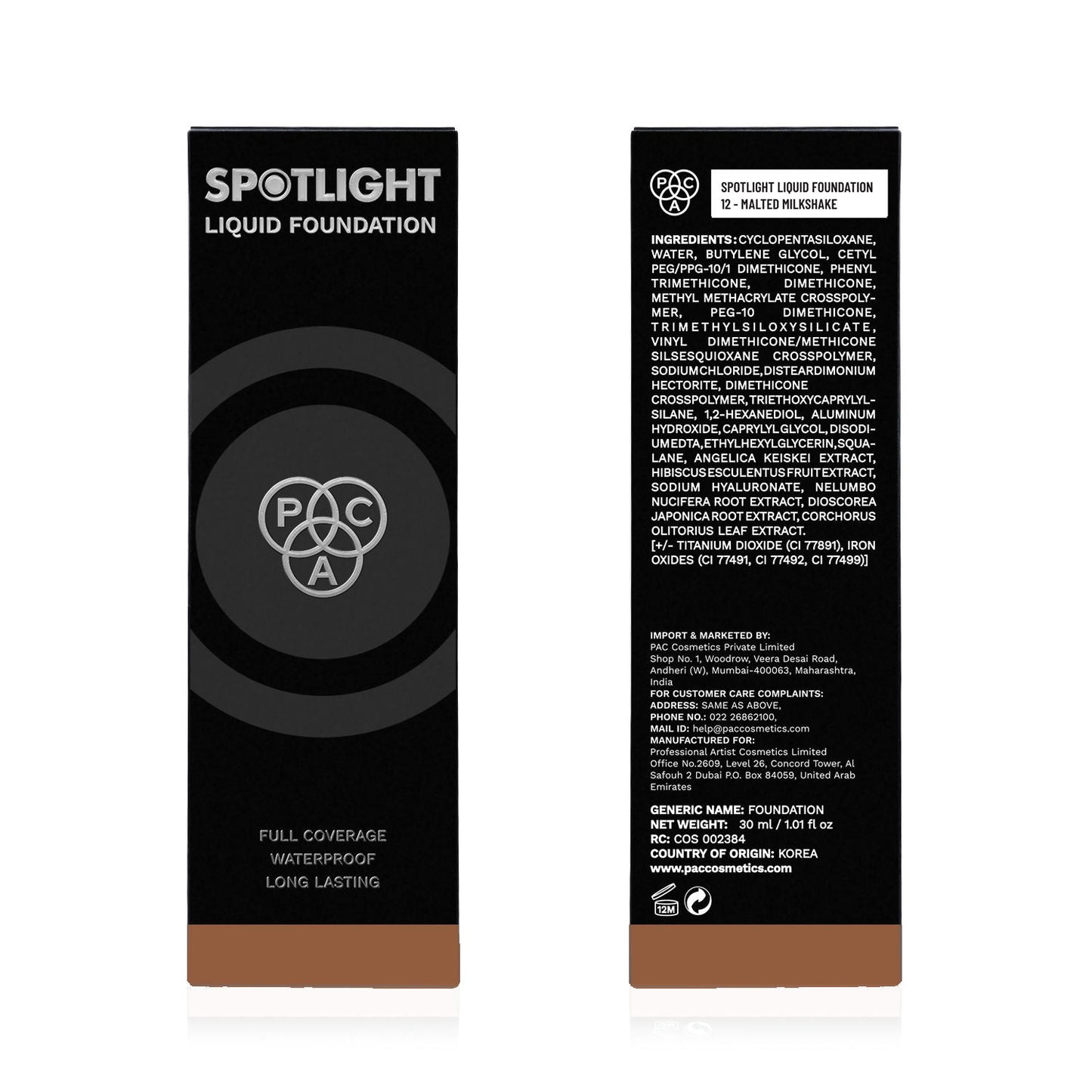 PAC Spotlight Liquid Foundation - 30ml