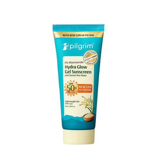 Pilgrim 5% Niacinamide Hydra Glow Gel Sunscreen SPF 50+ PA++++ In-Vivo tested & New Gen UV filter (50ml)