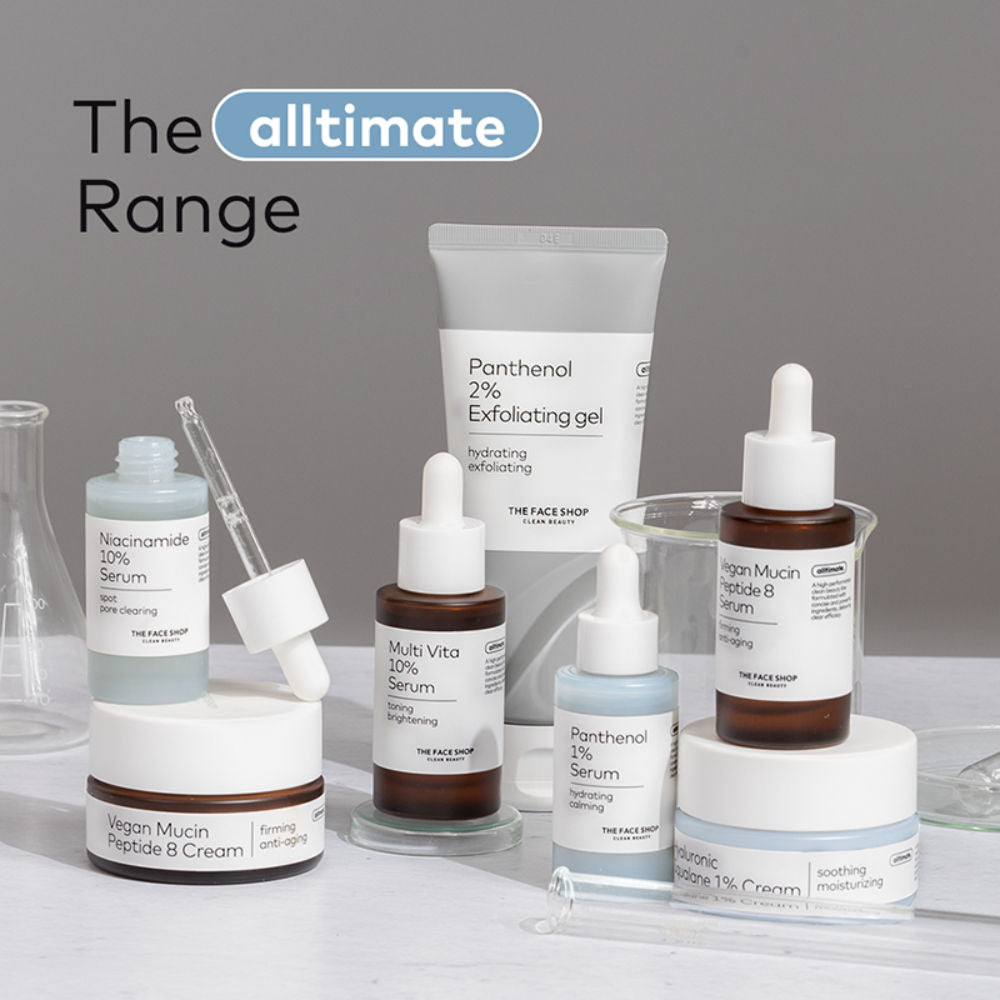 The Face Shop Alltimate Panthenol 2% Exfoliating Gel -Korean Cleansing Scrub with AHA, BHA, LHA, PHA (150ml)