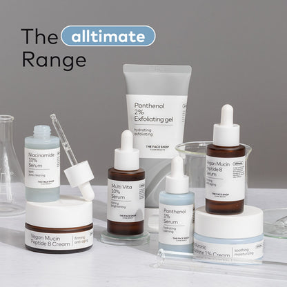The Face Shop Alltimate Panthenol 2% Exfoliating Gel -Korean Cleansing Scrub with AHA, BHA, LHA, PHA (150ml)