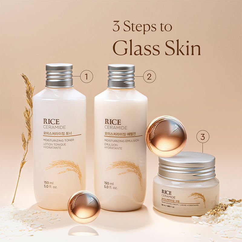 The Face Shop Ceramide & Rice Face Toner - Korean Beauty Skincare for Brightness & Minimizes Pores