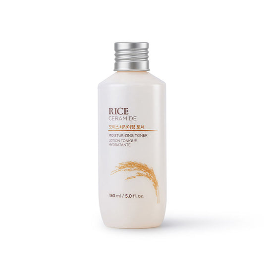 The Face Shop Ceramide & Rice Face Toner - Korean Beauty Skincare for Brightness & Minimizes Pores