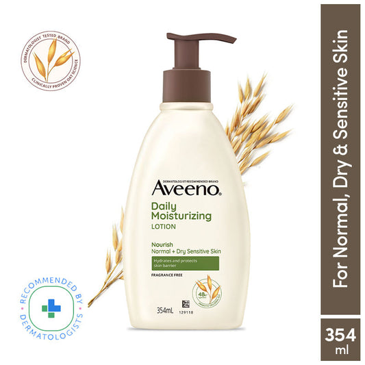 Aveeno Daily Moisturising Lotion – Natural Oat Body Moisturizer for Normal, Dry & Sensitive Skin