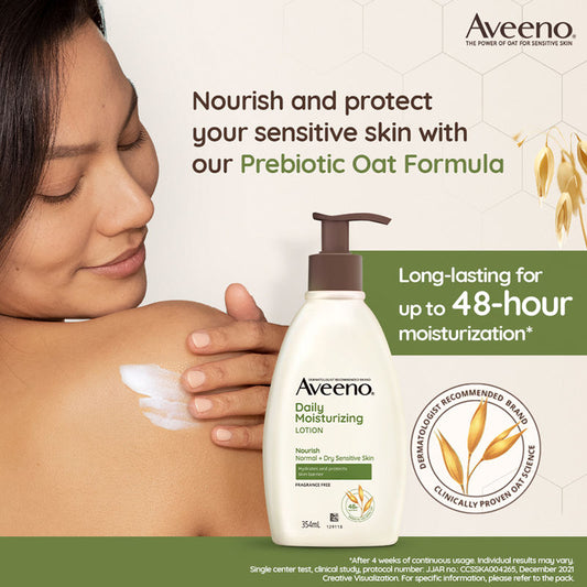 Aveeno Daily Moisturising Lotion – Natural Oat Body Moisturizer for Normal, Dry & Sensitive Skin