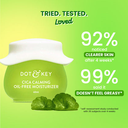 Dot & Key Cica Niacinamide & Ceramides Oil-Free Face Moisturizer For Acne Prone & Oily Skin