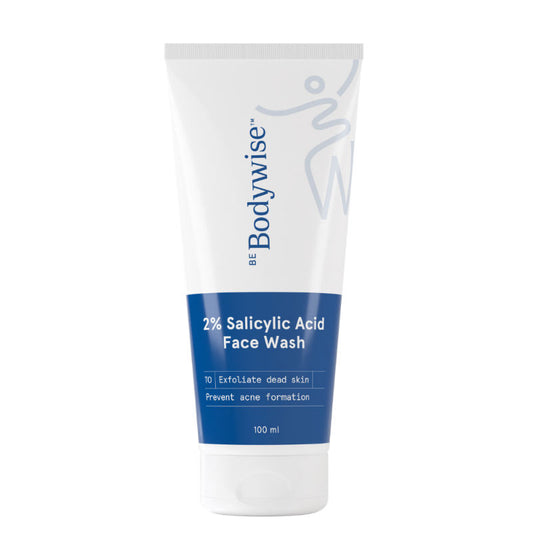 Be Bodywise 2% Salicylic Acid Face Wash for Deep Cleaning, Acne Defense & Excess Oil Removal (100ml)